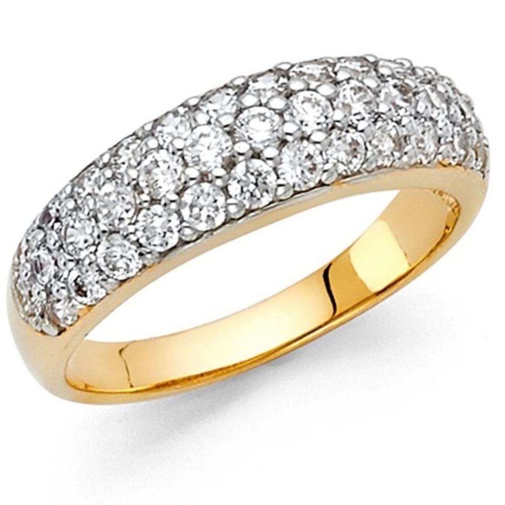New 14k Solid Yellow Gold Wedding Band Ring size 7